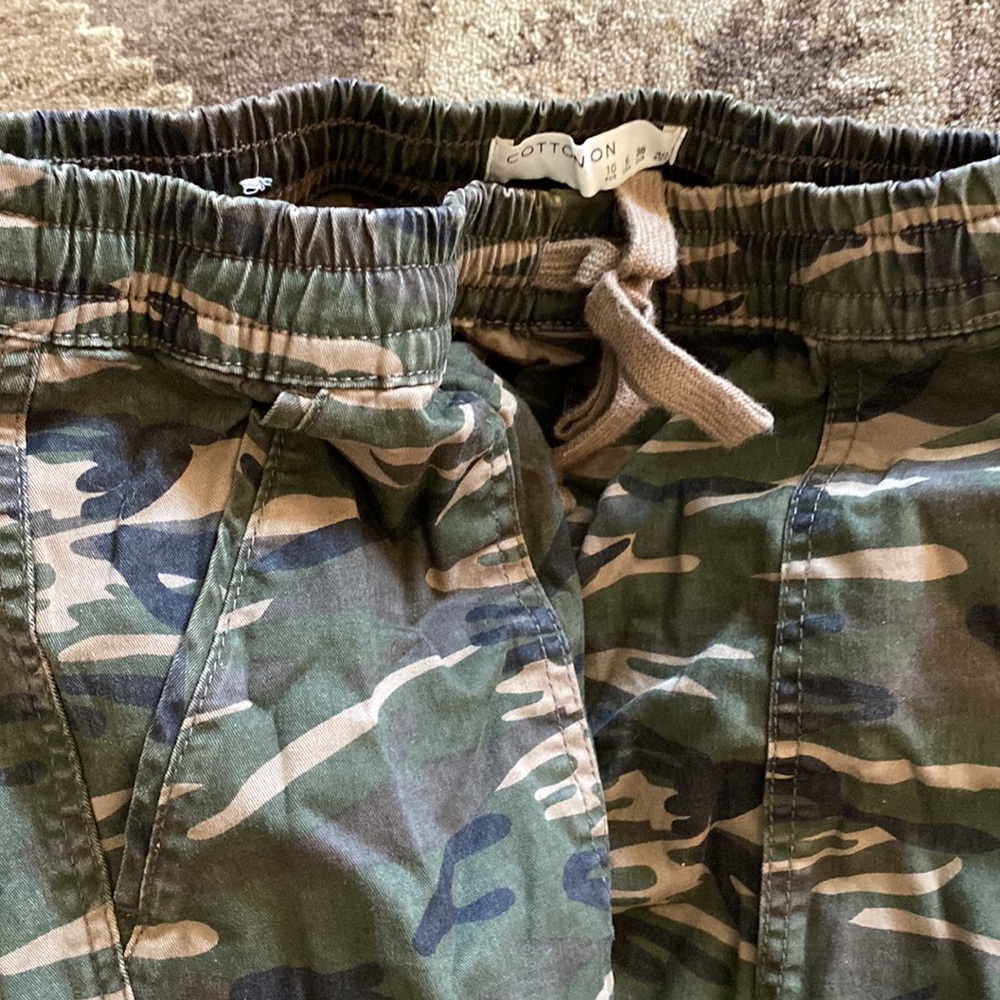 Camouflage Pants With Drawstring - image 1